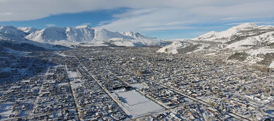 esquel con nieve